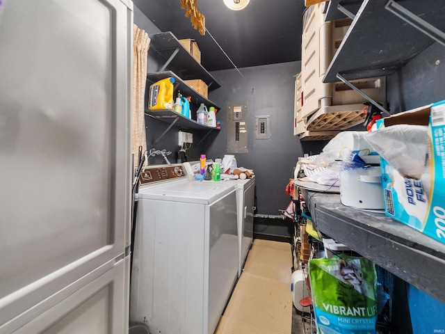 laundry area featuring separate washer and dryer