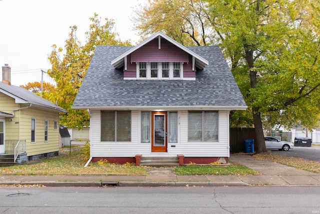 view of bungalow-style home