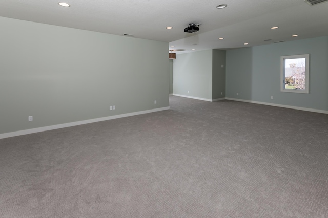 view of carpeted empty room