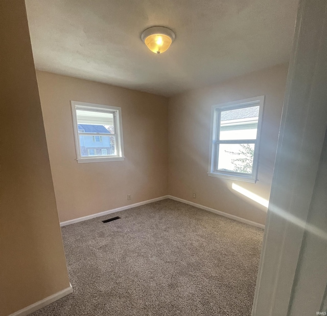 empty room featuring carpet flooring and a healthy amount of sunlight