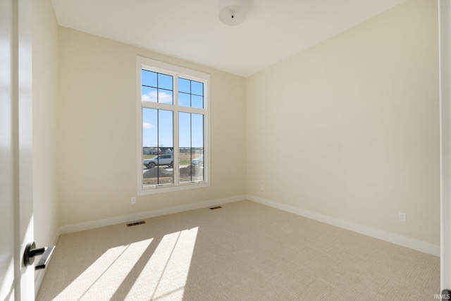 empty room with light carpet