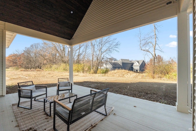 view of patio / terrace featuring outdoor lounge area