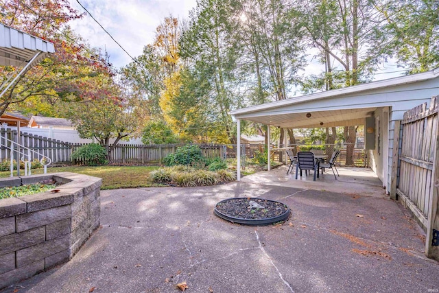 view of patio