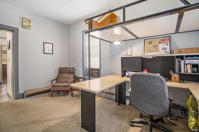 15560 County Road 44, Goshen, IN 46526 - home office with carpet flooring and a baseboard radiator