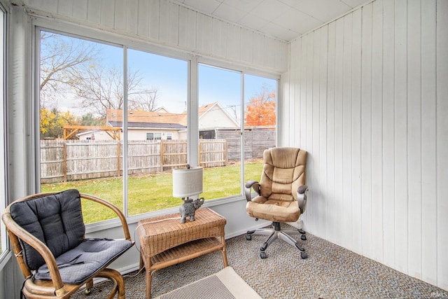 sunroom / solarium with plenty of natural light