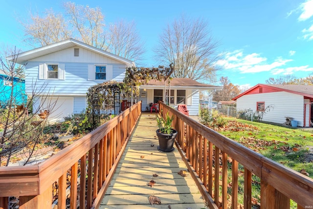 view of rear view of property