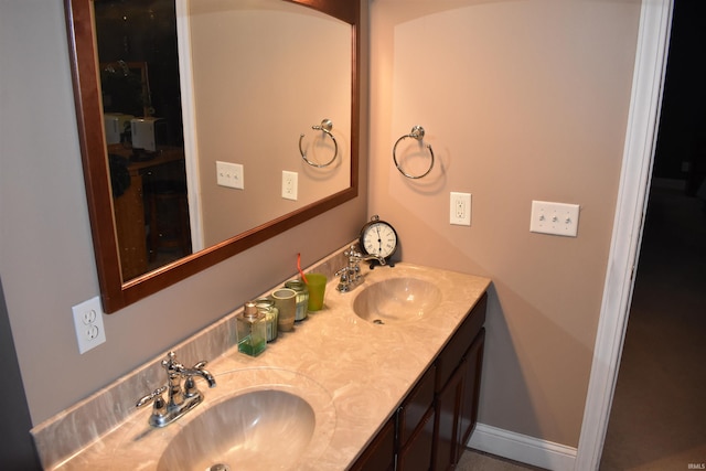 bathroom featuring vanity