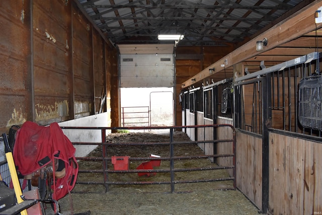 view of horse barn