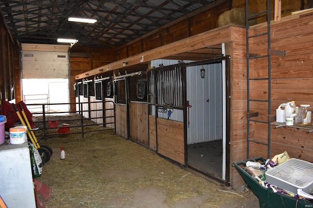 view of horse barn