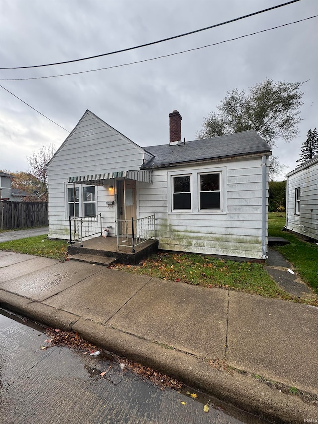 view of bungalow-style home