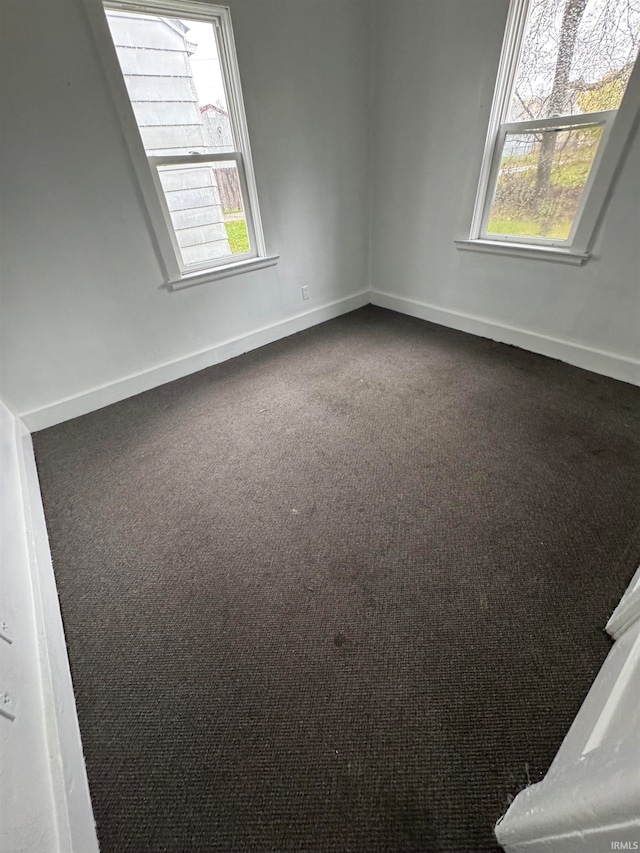 view of carpeted empty room