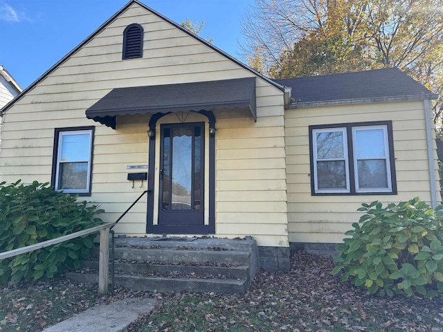 view of bungalow-style home