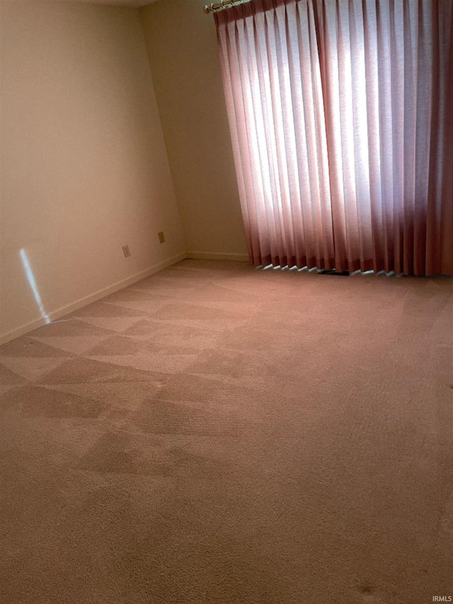 view of carpeted empty room