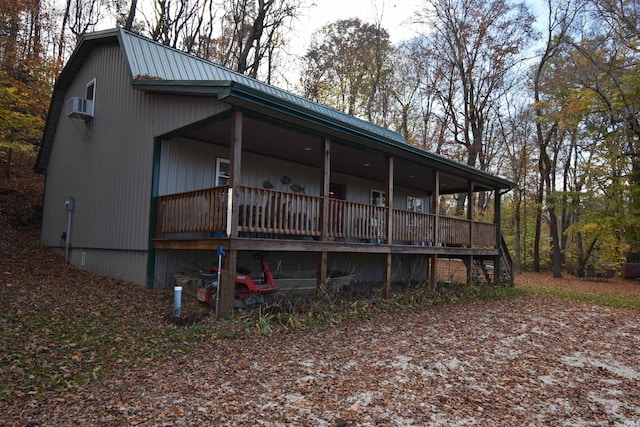 0 N 15e Rd, Jasper, IN 47546 - view of front of property featuring covered porch, metal roof, and a gambrel roof