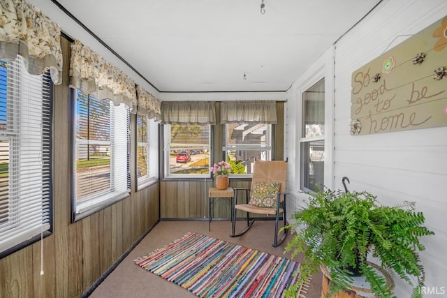 view of sunroom