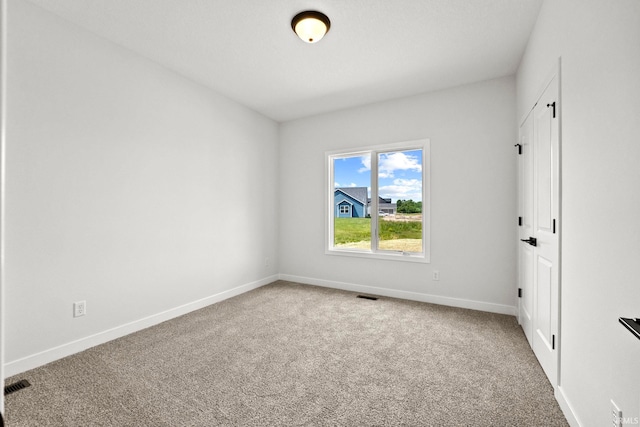 view of carpeted empty room