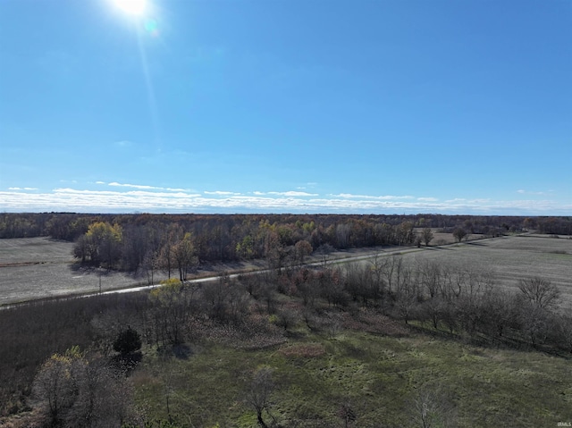 bird's eye view featuring a rural view