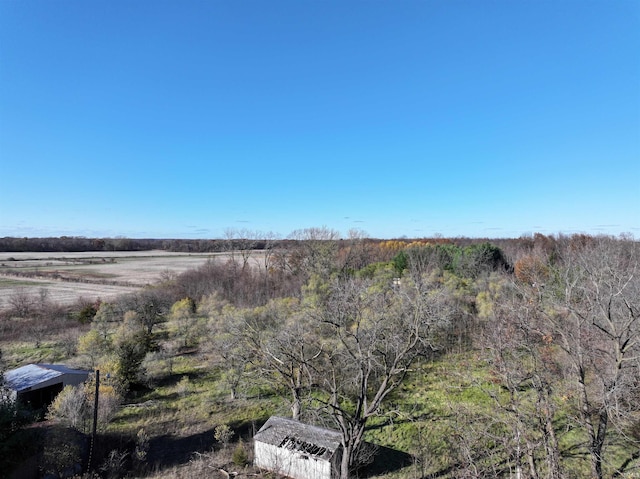 exterior space with a rural view