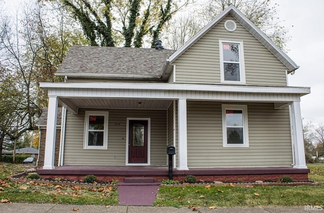 view of front facade with a porch