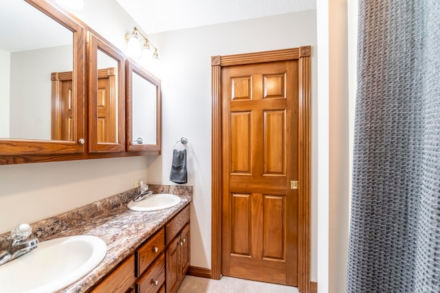 bathroom featuring vanity