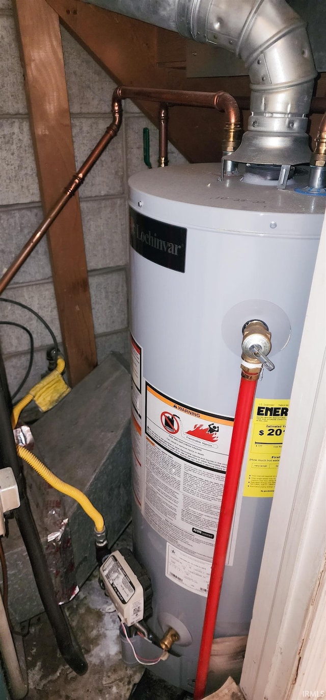 utilities featuring water heater