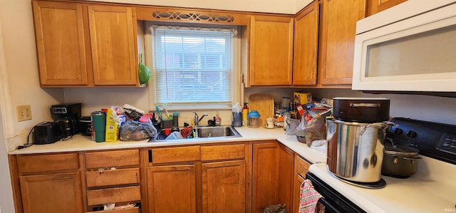 kitchen with stove and sink