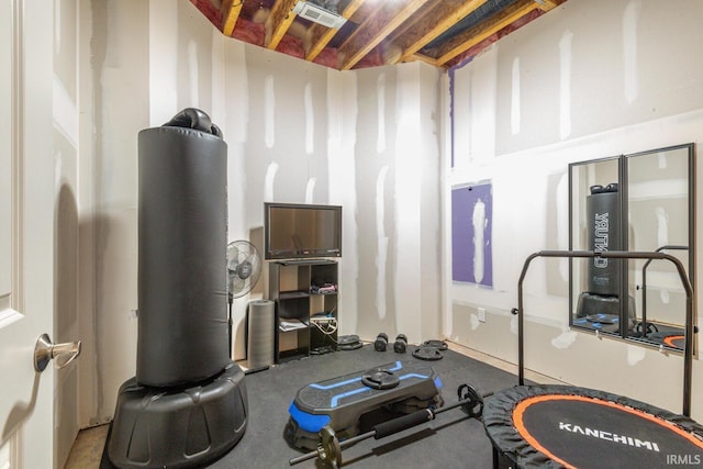 view of workout room