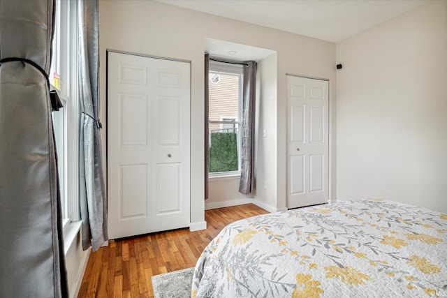 bedroom featuring hardwood / wood-style floors