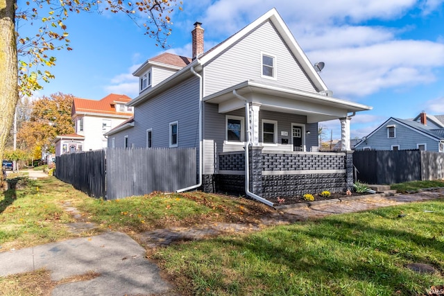 bungalow-style home with a porch