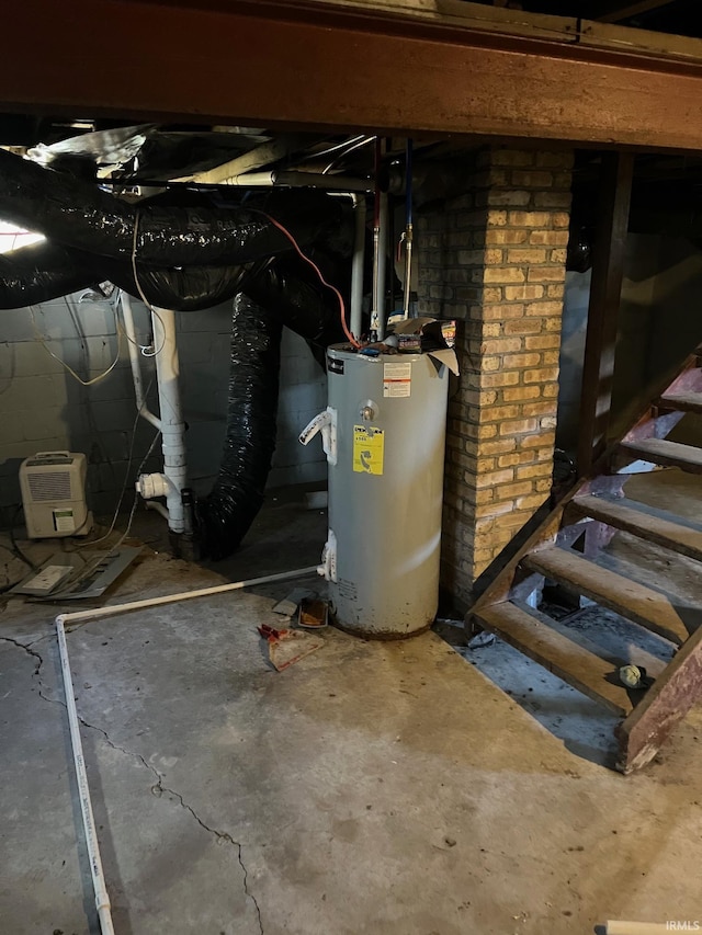 1614 N Johnson St, South Bend, IN 46628 - utility room featuring water heater