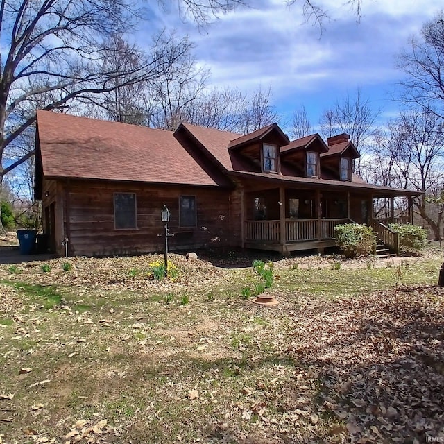 105 Jacob Orch, Odon, IN 47562 - rear view of house featuring a porch