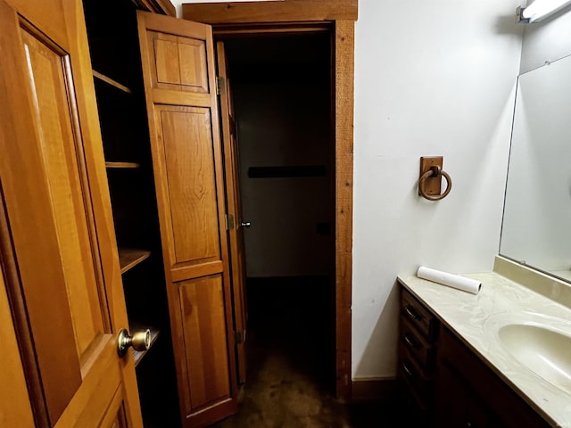 bathroom featuring vanity