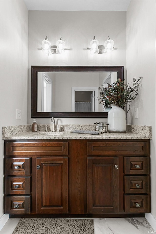 bathroom featuring vanity