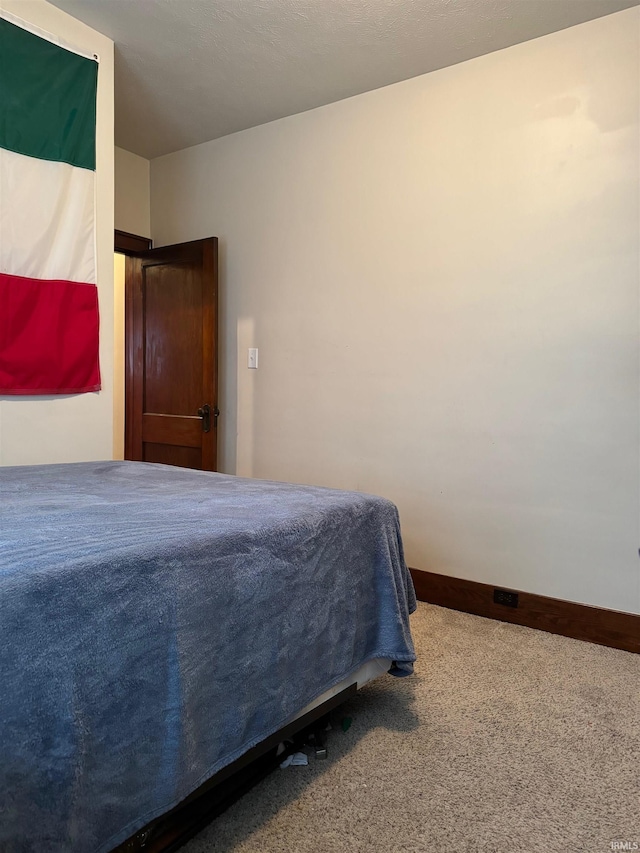 bedroom with carpet floors