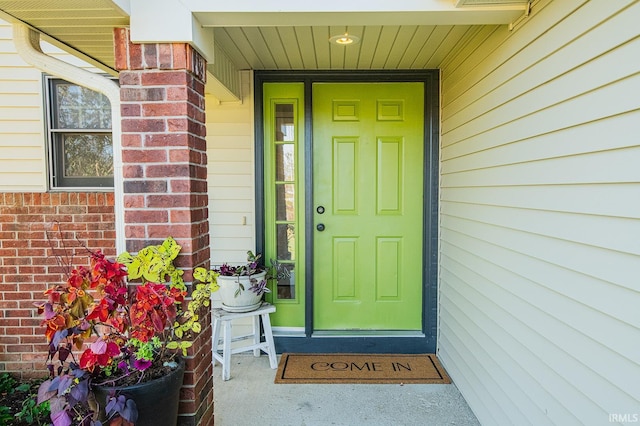 view of entrance to property