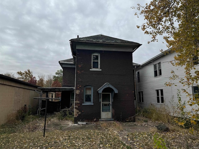 view of back of property