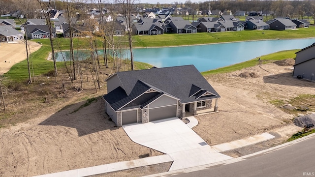 1173 Olympiada Knl, Fort Wayne, IN 46845 - aerial view of residential area featuring a large body of water