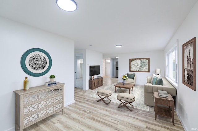 706 N Main St, Nappanee, IN 46550 - living room with baseboards and wood finished floors
