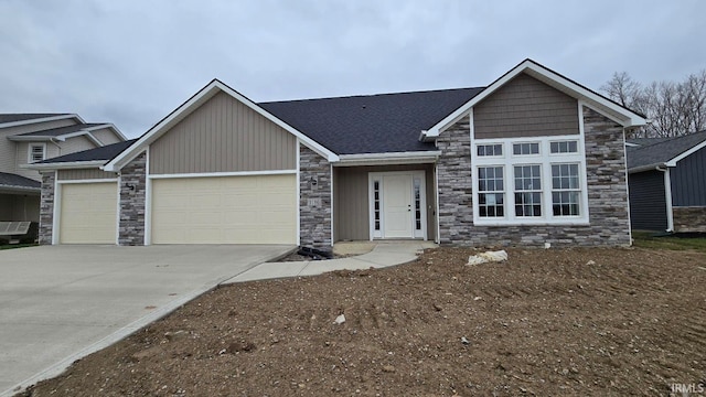 view of front of house featuring a garage