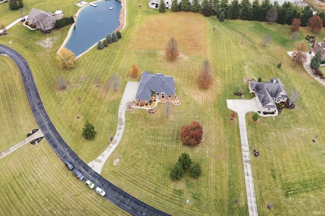 drone / aerial view featuring a rural view