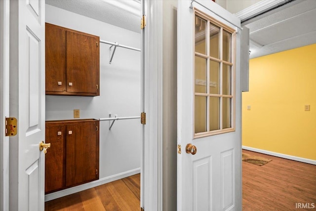 interior space featuring light hardwood / wood-style floors