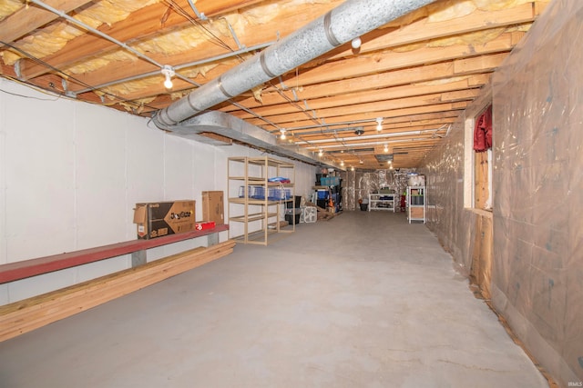 view of basement