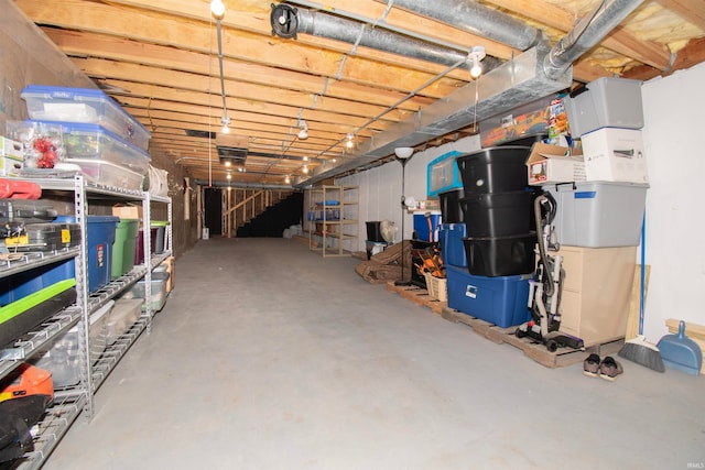 view of basement