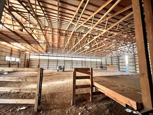 view of horse barn