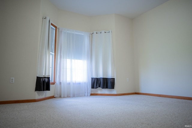 view of carpeted empty room