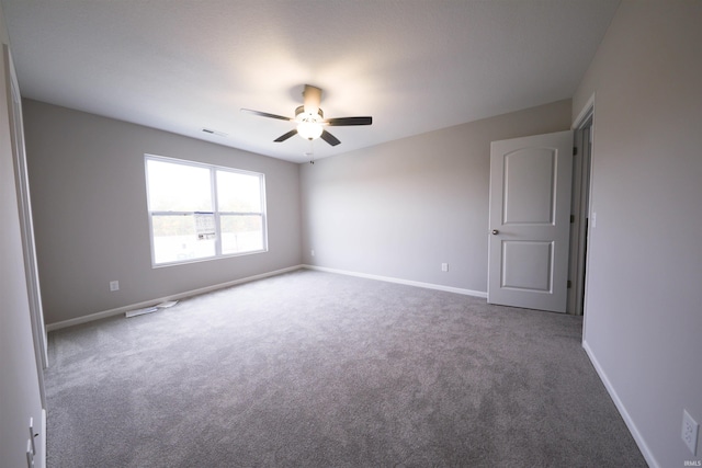 1327 W Hamilton N Rd, Fort Wayne, IN 46814 - spare room with ceiling fan, carpet, and baseboards