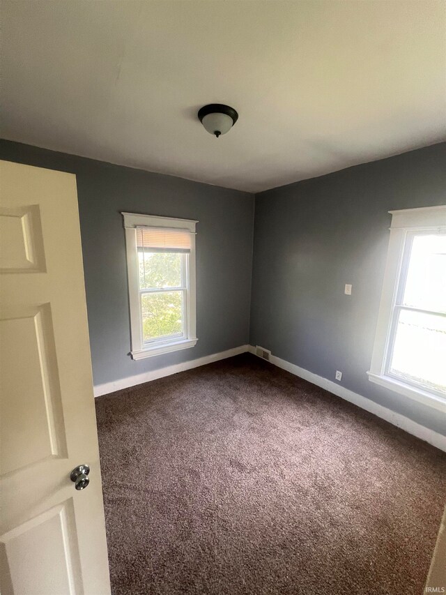 spare room with carpet