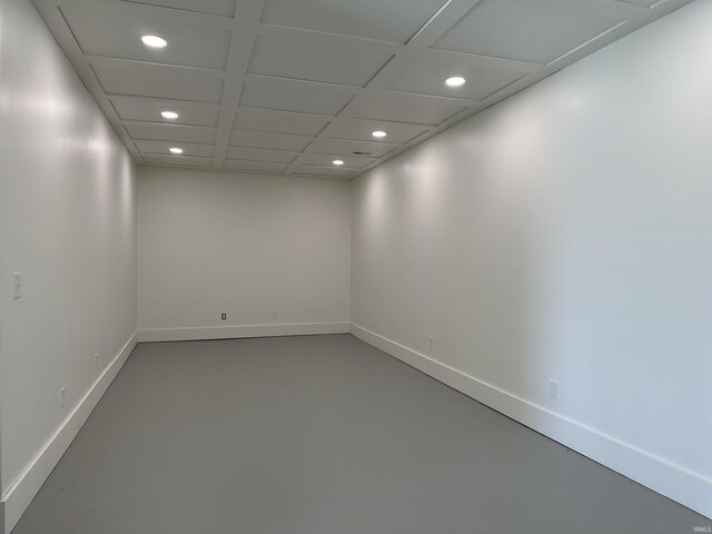 3536 Ridge Rd, Williams, IN 47470 - spare room featuring recessed lighting, concrete floors, and baseboards