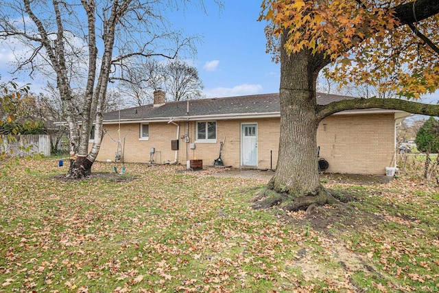 view of rear view of property