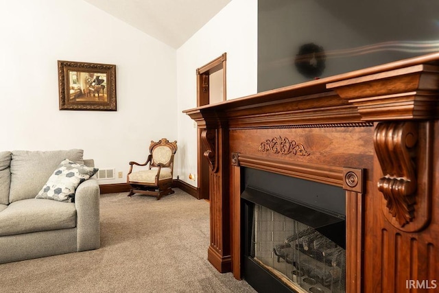 interior space with carpet floors